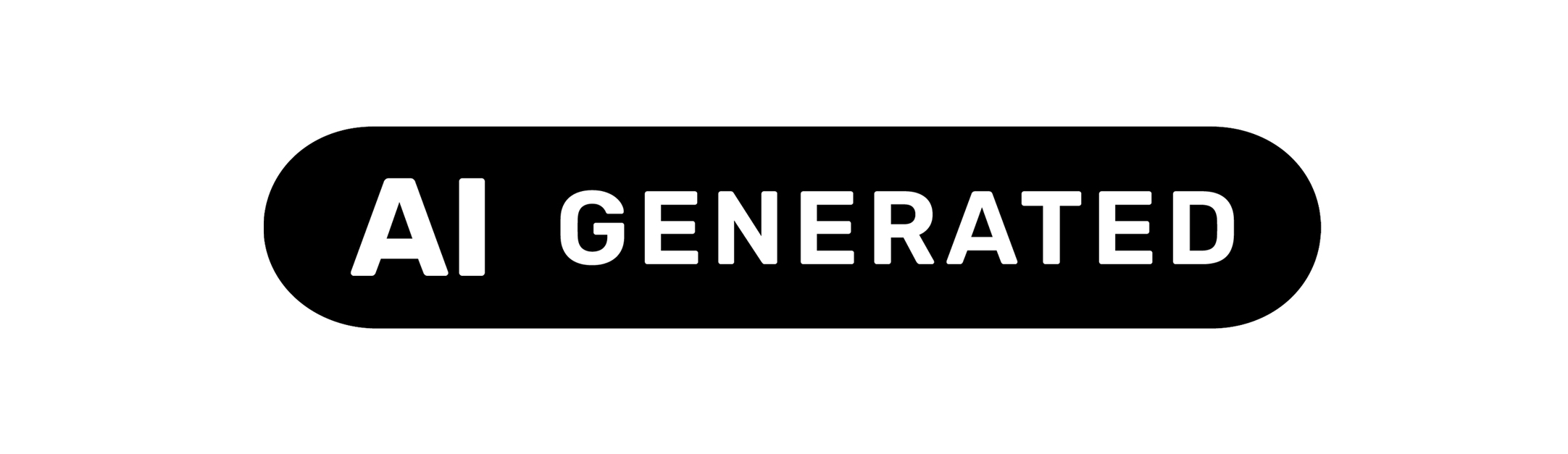 AI-Label AI generated schmal