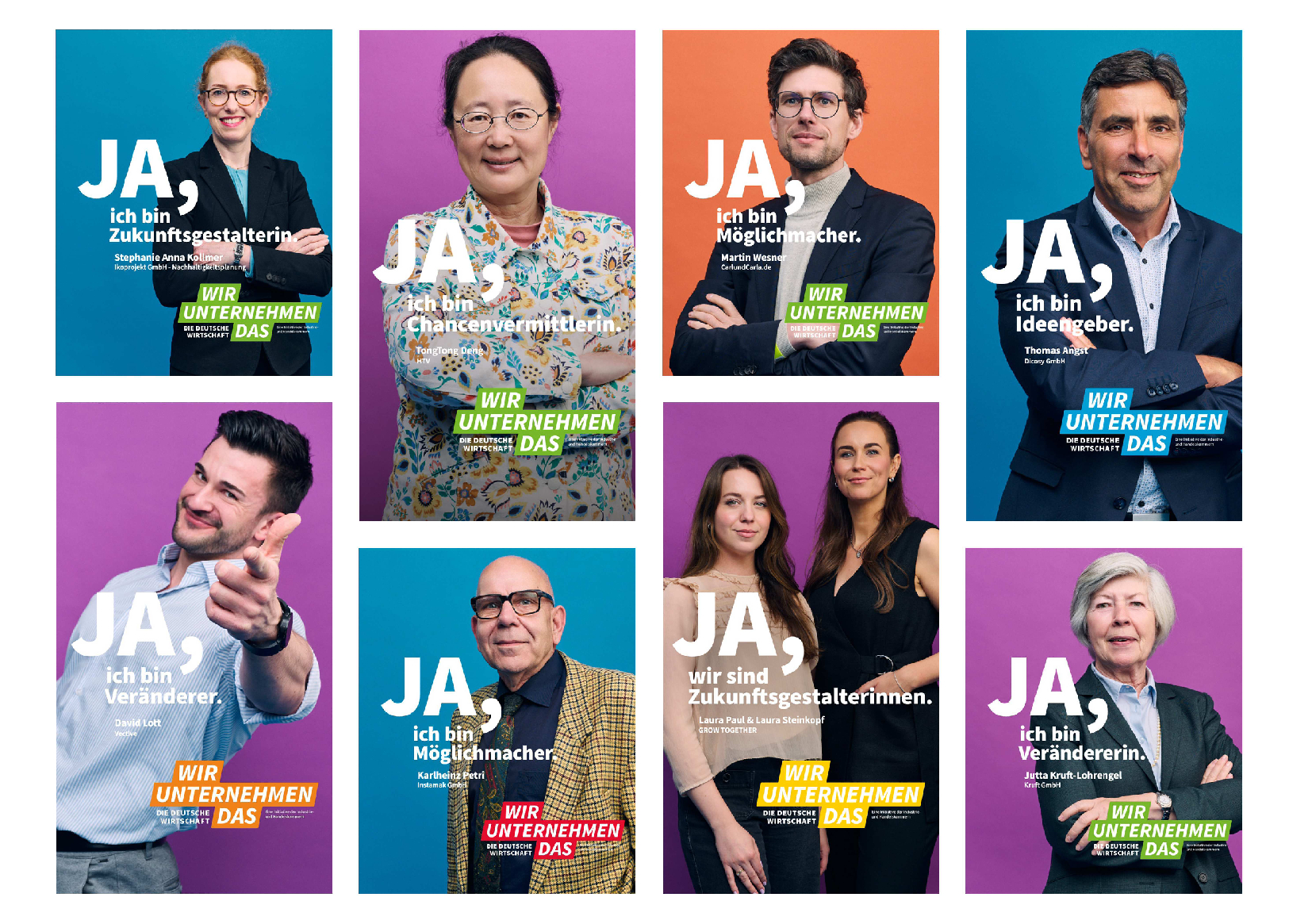 Unternehmer-Kampagne Motive-Mix