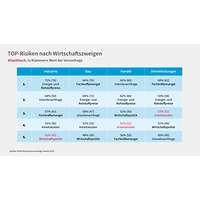 Grafik zu den Top-Geschäftsrisiken der Unternehmen, Konjunkturumfrage Herbst 2023