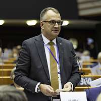 EPdU 2023: Hagen Goldbeck, Präsident der IHK Lübeck, am Rednerpult