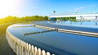 Modern urban wastewater treatment plant.