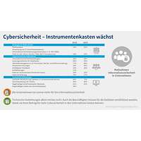 Grafik Digitalisierungsumfrage 2023 Cybersicherheit Instrumente