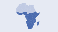 Karte von Subsahara-Afrika
