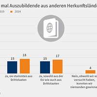 Grafik Azubis Herkunftsländer Ausbildungsumfrage 2024