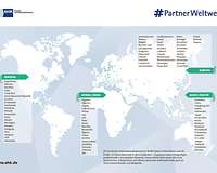Weltkarte AHK Partner Weltweit