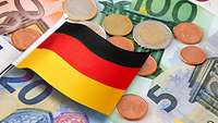 Geldscheine Deutschlandfahne