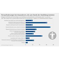 Grafik Herausforderungen Auszubildende Drittstaaten Ausbildungsumfrage 2025