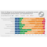 Grafik Arbeits-und Sozialverhalten Ausbildungsumfrage 2025