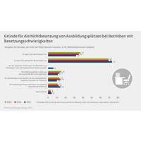 Grafik Gründe Nichtbesetzung Ausbildungsumfrage 2025