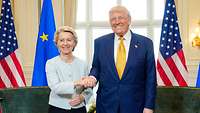 vdLeyen Trump Zolleinigung vdLeyen Trump Zolleinigung