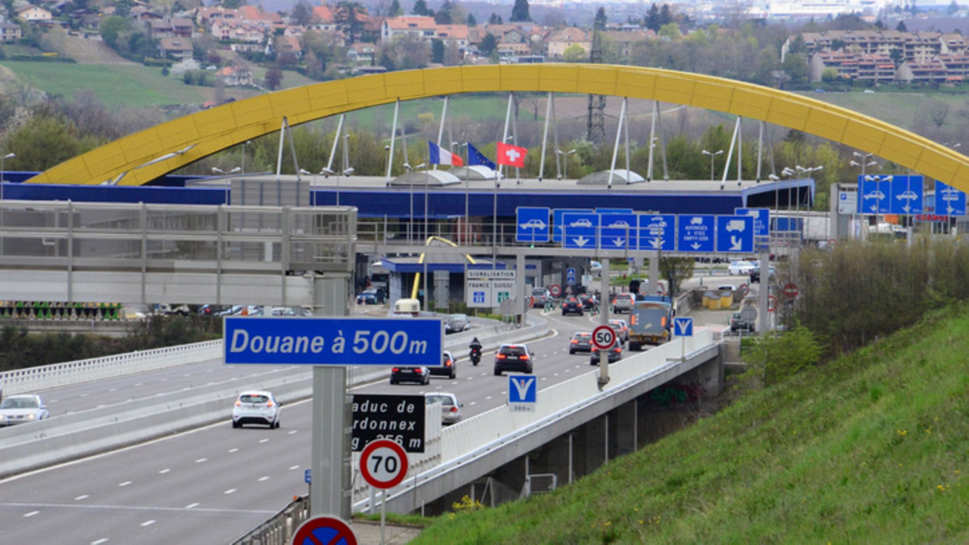 Grenzübergang nach Frankreich