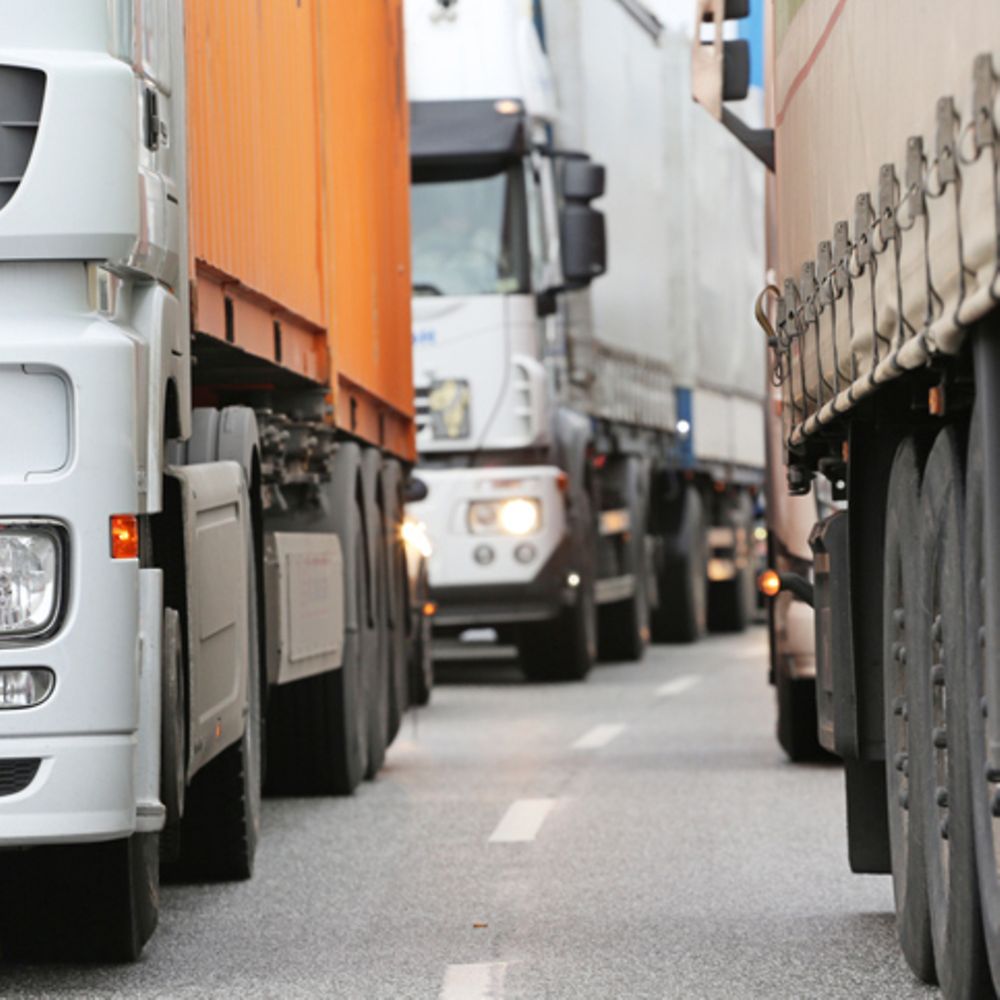 LKW-Stau