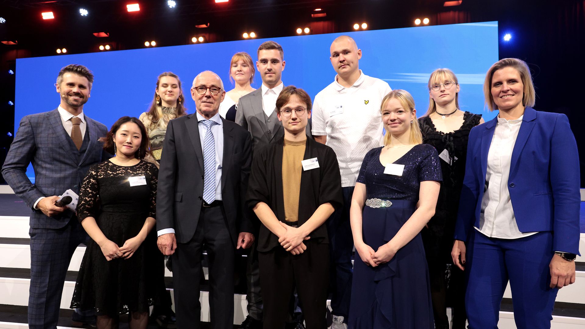 Gruppenbild der Bundesbesten aus Sachsen