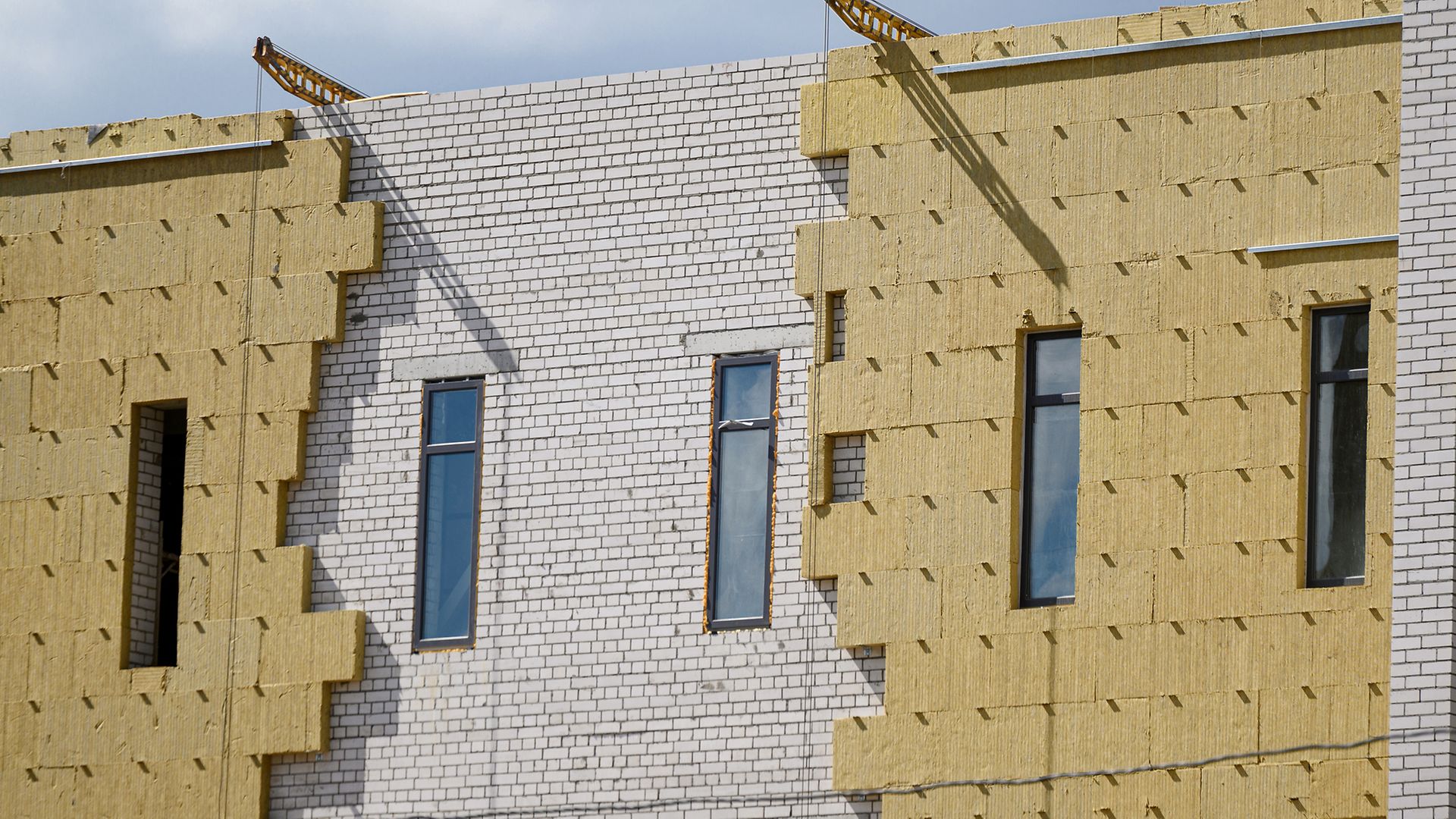 Isolierung Gebäudefassade 