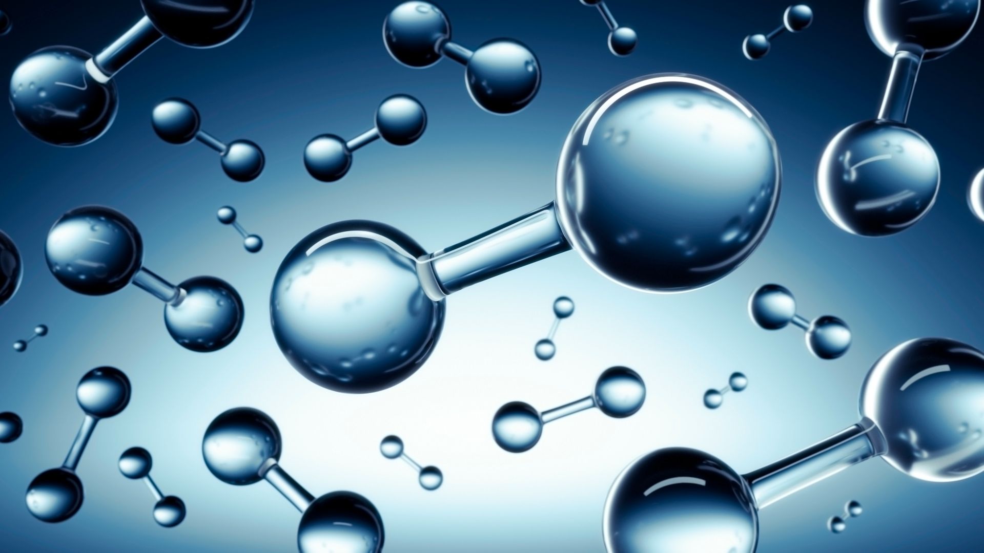 3D-Modelle von Wasserstoffmolekülen