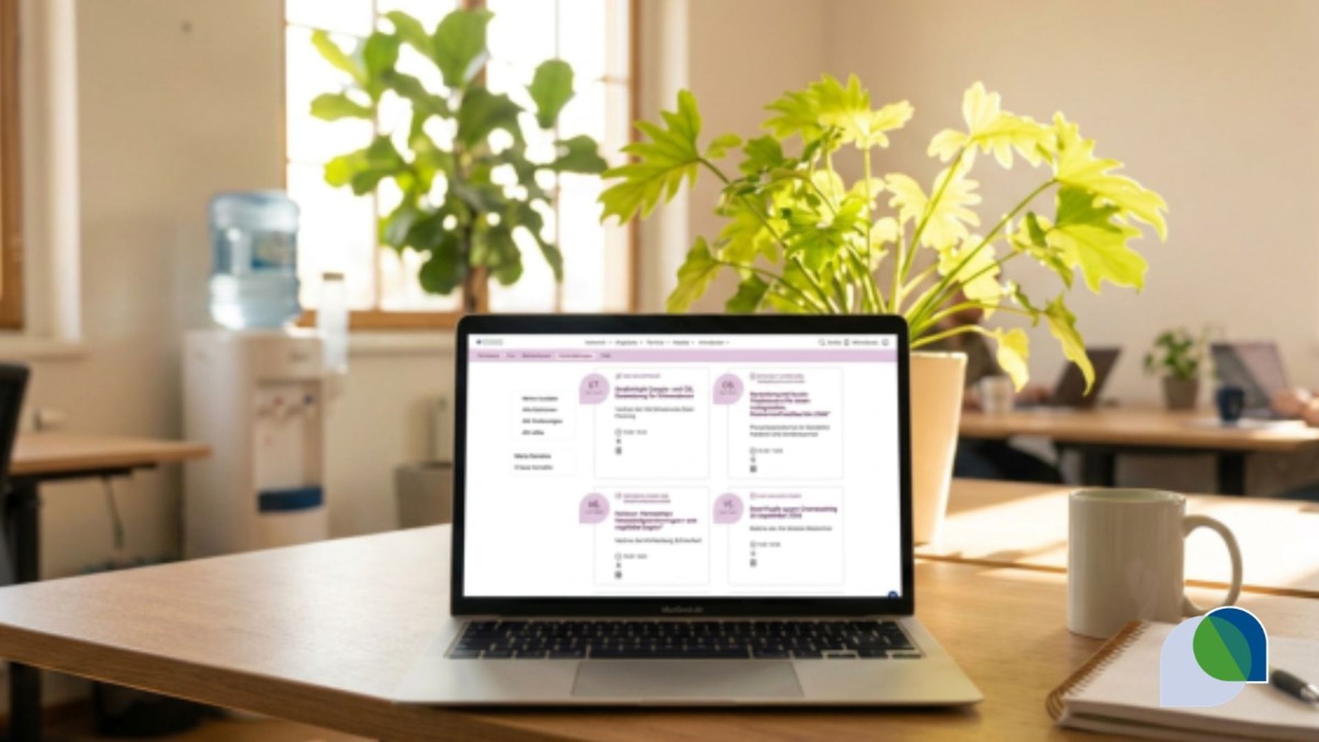 Laptop, auf dem die neue UNK-Oberfläche zu sehen ist