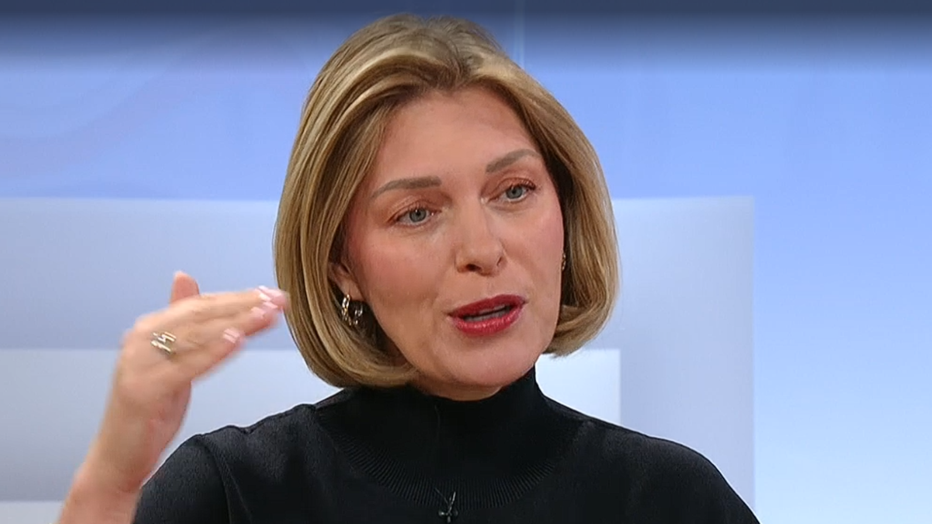Helena Melnikov im ZDF-Studio