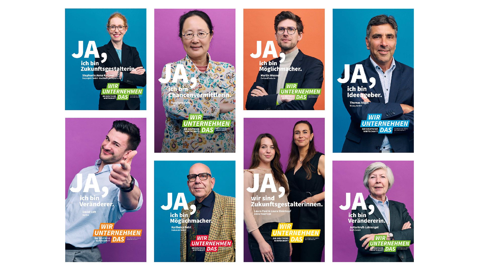 Unternehmer-Kampagne Motive-Mix