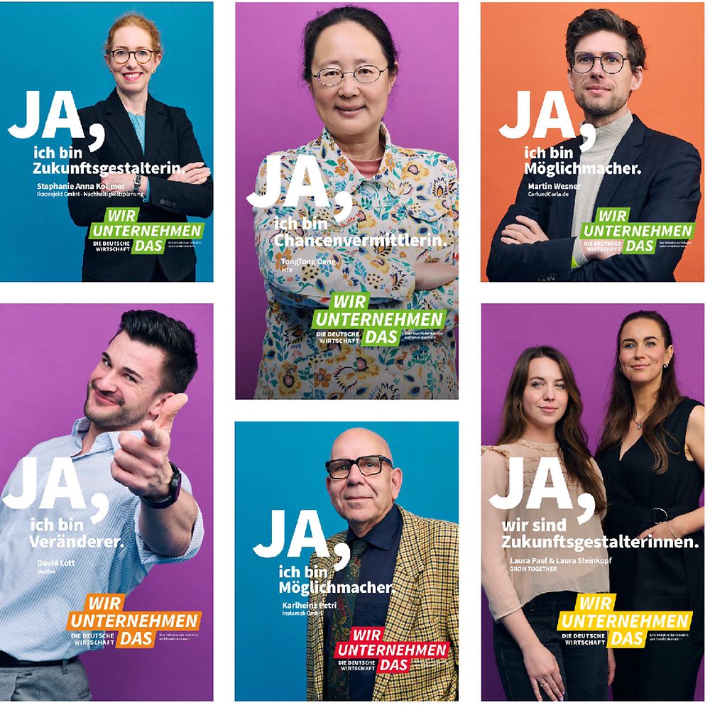 Unternehmer-Kampagne Motive-Mix