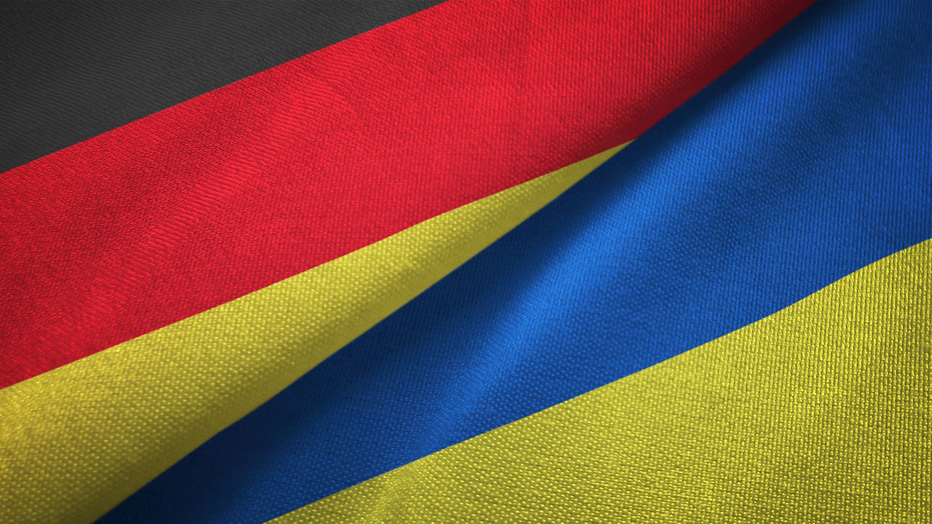 Flaggen Deutschland Ukraine