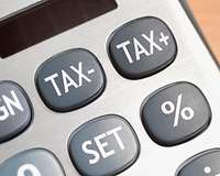 Taschenrechner mit Tasten Tax- und Tax+