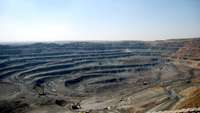 Abbau Seltener Erden in China: Mine in Baiyun'ebo or Bayan Obo in der Mongolei