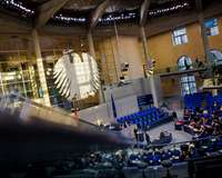  Blick in den Plenarsaal des Deutschen Bundestages