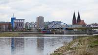 Brücke nach Polen über die Oder in Frankfurt 